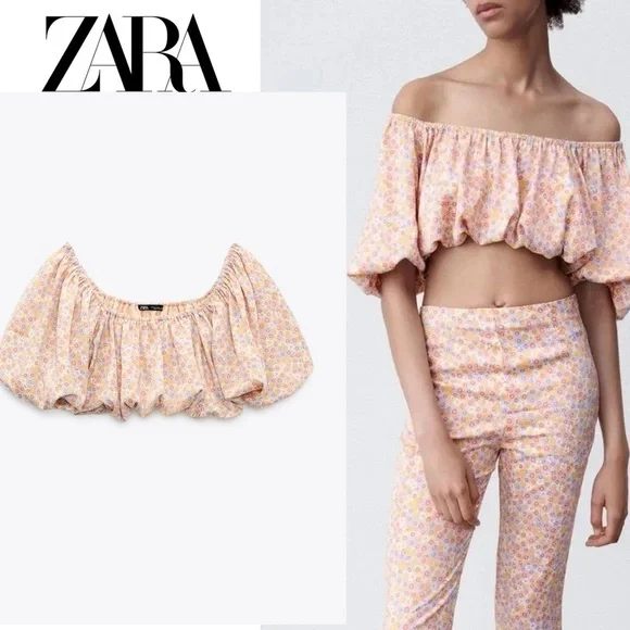 Floral Off-Shoulder Ruffle Top - Picture 2 of 13